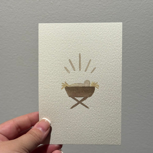 Traditional Christmas Card // Manger
