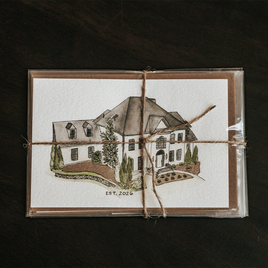 Home Portrait Card (Made to Order)