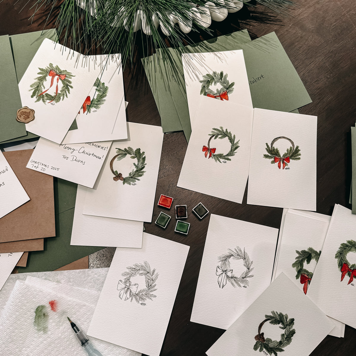 Custom Christmas Cards Packs