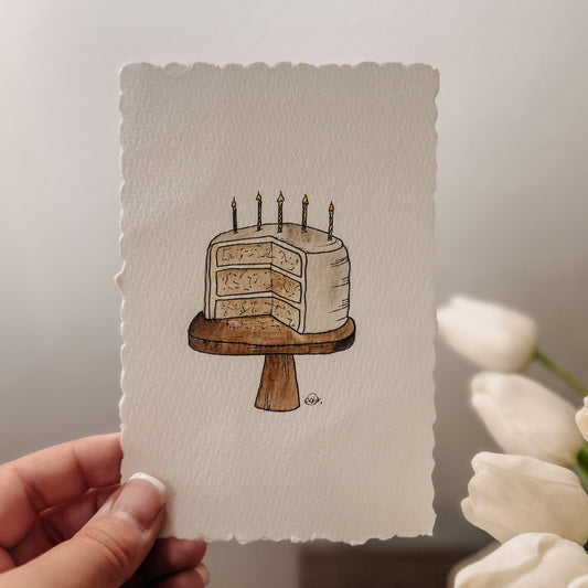 Birthday Card (Cake Stand)